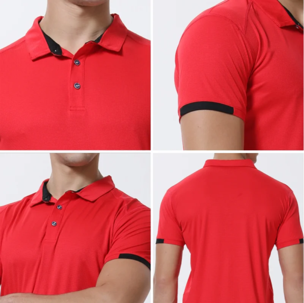 Quick-Dry Polo Shirt for Men – Lightweight Short Sleeve Sportswear - Image 5